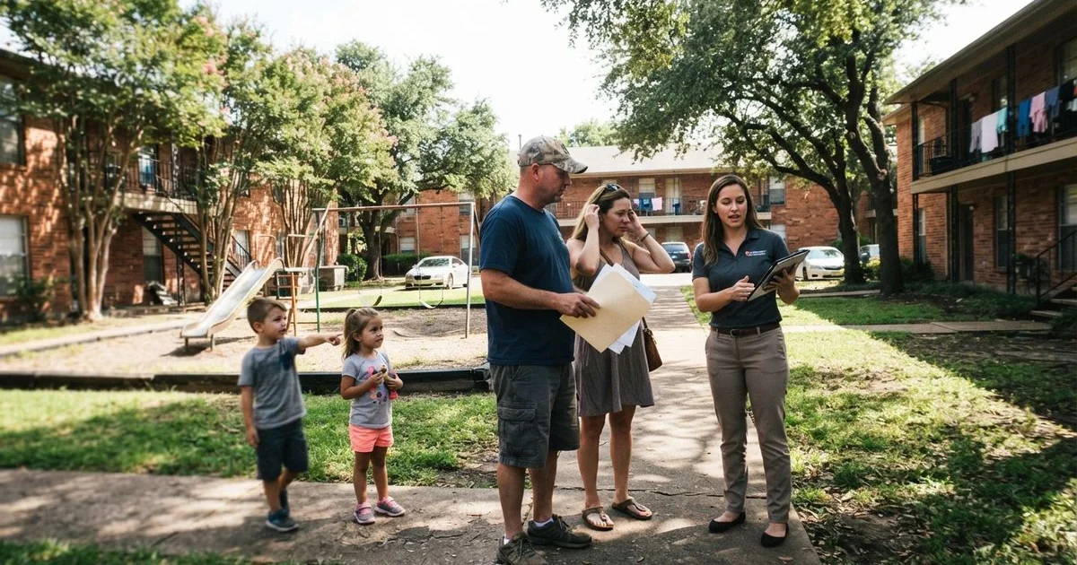 Apartment hunting in Dallas after a military PCS move